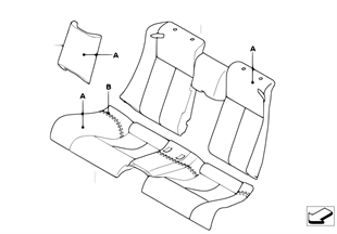 Tapizado individual cuero asiento tras.