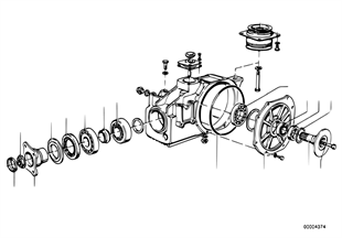 Hinterachsgetriebe-Antrieb/Abtrieb