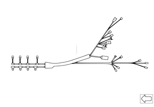 Tronco cables válvula inyección/ignición