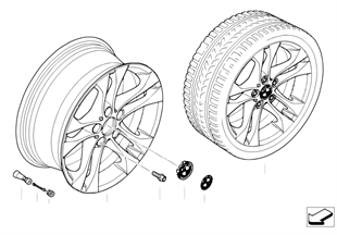 BMW LA wheel/double spoke 205