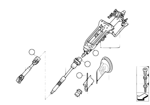 Steering column, manual / steering shaft