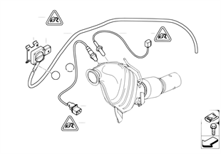 Diesel part.filter sens./mounting parts