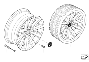 BMW LA wheel, V-spoke 285