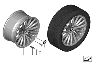 BMW LA wheel Radial Spoke 252 — 19''