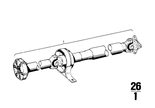 Drive shaft, complete