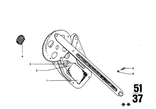 Meccanismo cristallo portiera anteriore