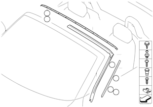 Windshield frame cover
