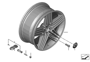 Disk wheel, light-alloy Dynamic 19"