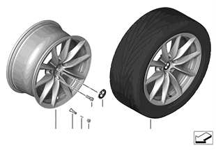 BMW LA wheel, V-spoke 296