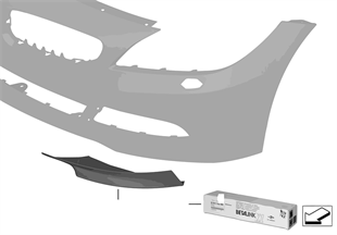 Attached part for front apron