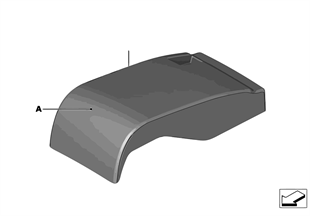 Indi. cover, Comfort seat, center rear