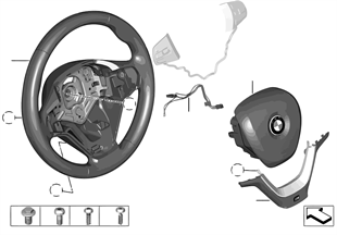 M Sportstuurwiel, airbag, multifunctioneel
