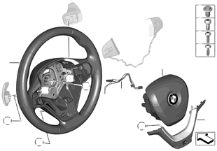 M 跑車方向盤 安全氣囊 多功能 / 旋鈕