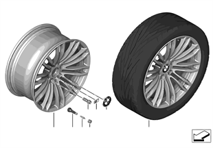 BMW LA wheel M Double Spoke 345 — 19''