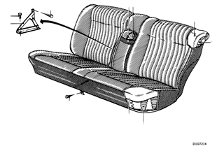Fotel tylny, trzpień sprężyny/pokrycie