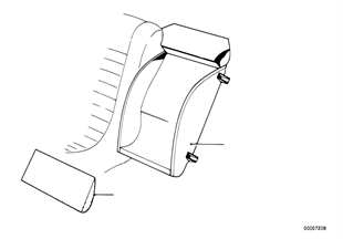 Center armrest rear-filling insert
