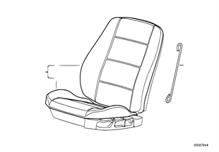 座椅 前部 座墊和座套