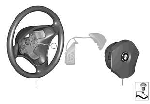 Lenkrad Leder Multifunktion / Airbag