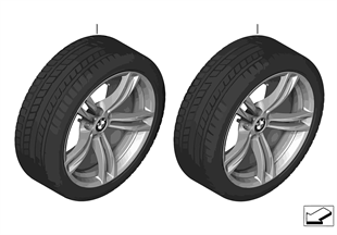 Winter wheel & tire Double Spoke 408M