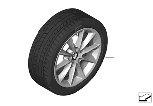 Winter wheel & tire set V-Spoke 411