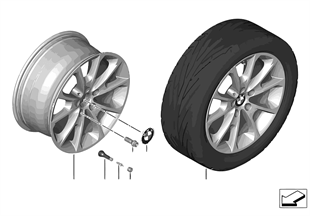 BMW LA wheel V-Spoke 398 — 18''