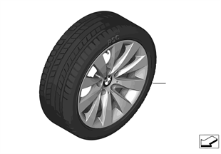 Winter wheel & tire set V Spoke 413