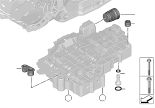 GA7AHSCD mekatronik, montaj parçaları