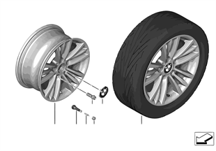 BMW LA wheel W-Spoke 418 — 16''