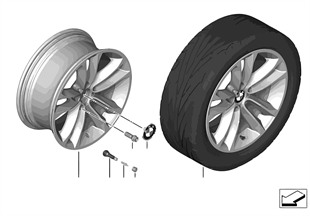 BMW LA wheel, Double Spoke 421