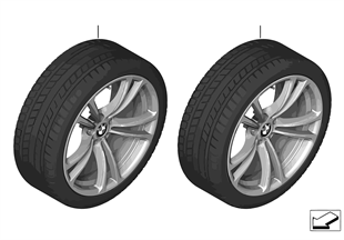 Winter wheel & tire Double Spoke 409M