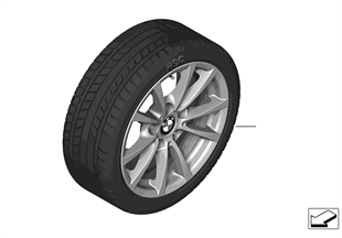 Winter wheel & tire set V-Spoke 390