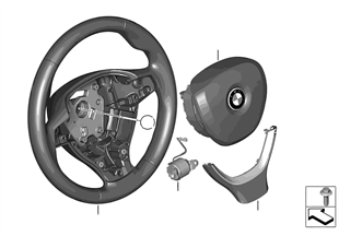 Sportovní volant airbag multifunkční