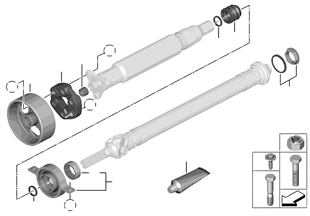 Drive shaft, single components