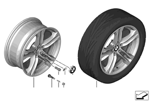 BMW LA wheel M Double Spoke 613 — 18''