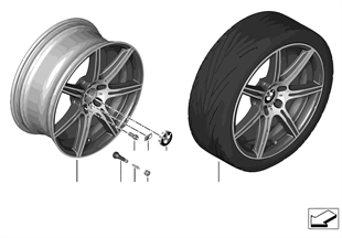 BMW LA wheel M Double Spoke 601 — 20''