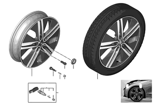 BMW i 輕質鋁合金輪輞 雙輪輻 430 - 20''