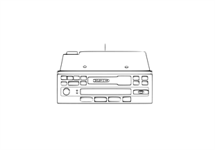 Cassette-radio met cd-besturing