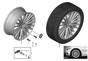 BMW 輕質鋁合金輪輞 多輪幅 399 - 19''