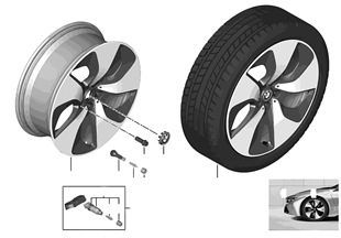 BMW i LA wheel Turbine Styling 444-20''