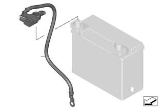 Kabel akumulátoru/kostřicí kabel