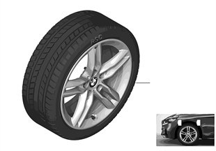Winter wheel & tire M Double Spoke 483M