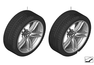 Winter wheel & tire M V-spoke 641M
