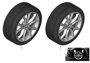 Winter wheel & tire V-Spoke 594