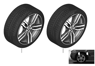 Winter wheel & tire M Double Spoke 623M