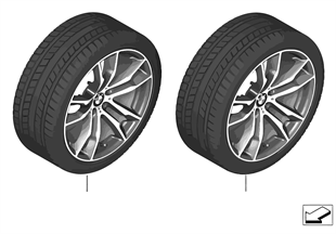 Winter wheel & tire M Double Spoke 611M