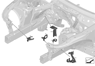 Support pour chassis avant