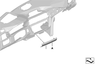 Individual instrument panel mount. parts