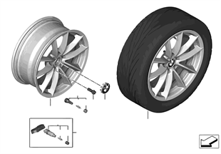 BMW LA wheel V-Spoke 618 — 17''