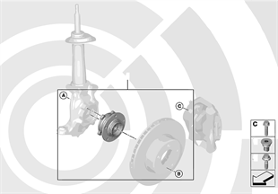 Repair kit, wheel bearing, front