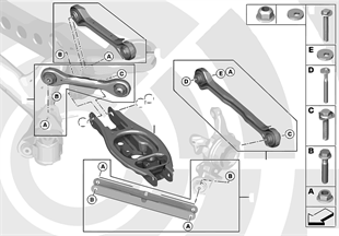 Repair kits for suspension arms/struts